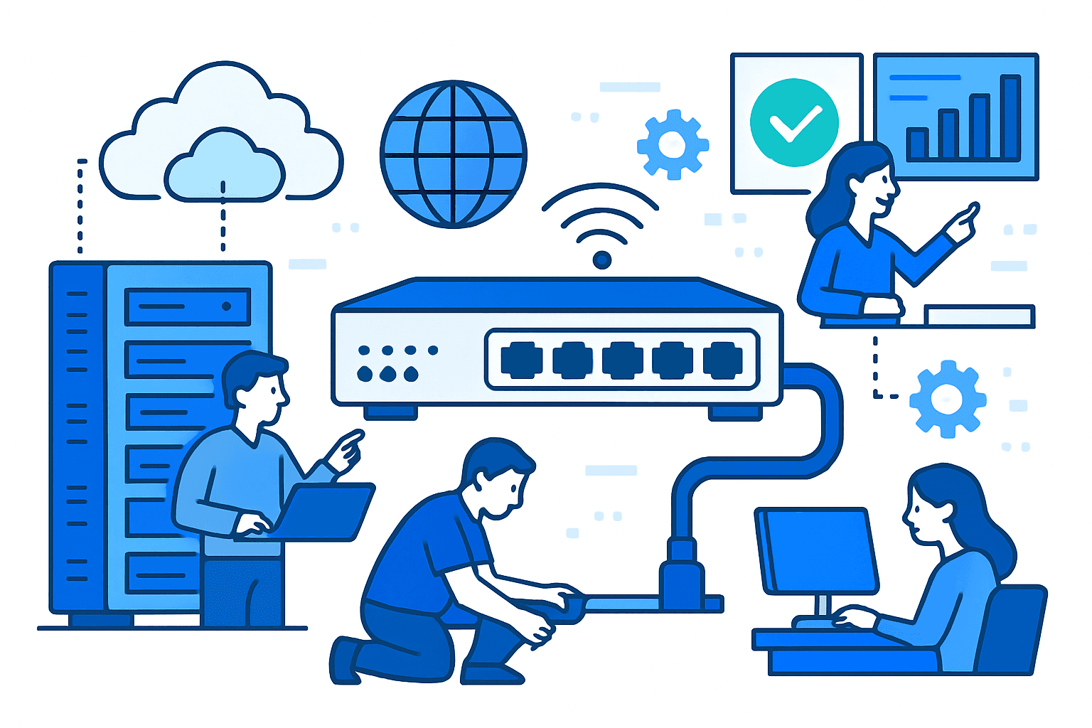 Network infrastructure deployment across UAE Emirates